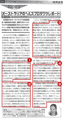 健康産業新聞　2010年5月26日発行