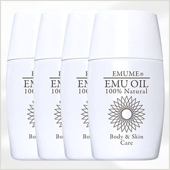 エミューム(EMUME) 4本セット | 100％天然エミューオイル「エミューの
